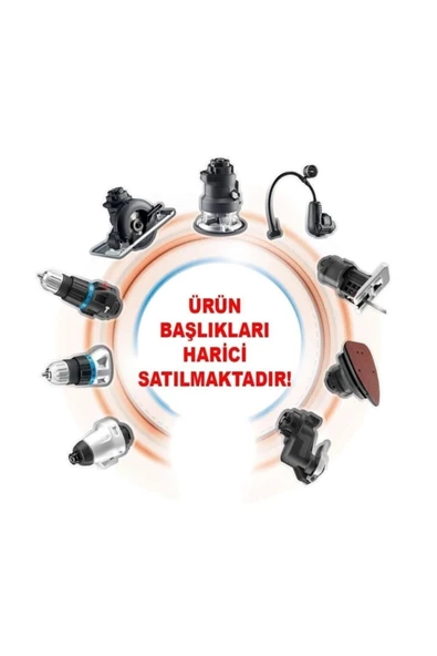 Black&Decker Mt218kb-Qw 18V/1,5Ah Li-İon Çift Akülü Vidalama Multievo - 8
