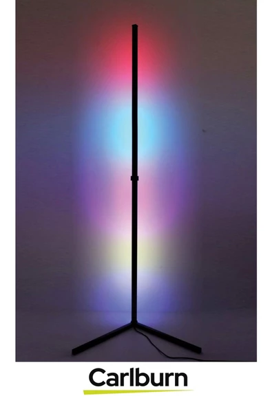 2 Metre Usb Giriş Alüminyum Gövde Metal Ayak Rgb Uzaktan Kumandalı Çubuk Led Aydınlatma - 4