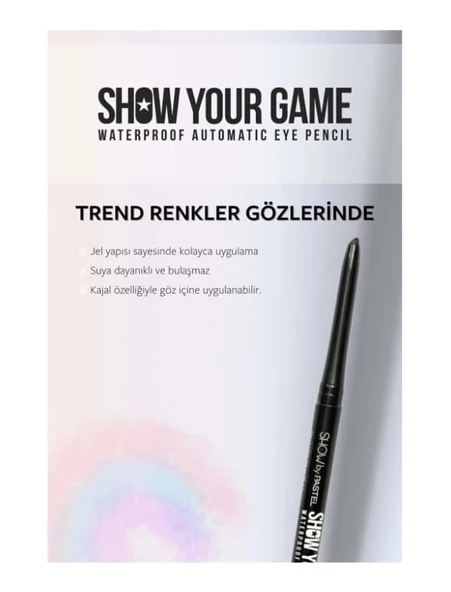 Show By Pastel Show Your Game Waterproof Göz Kalemi 406 - 3