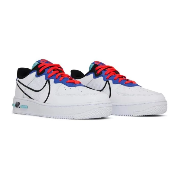 Nike Air Force 1 React Astronomy Blue Laser Crimson - Resim 3