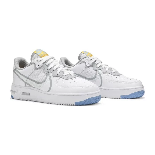 Nike Air Force 1 React Smoke Grey Gold - Resim 3