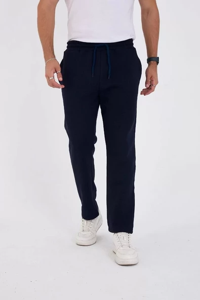 Unisex Üç İplik Basic Eşofman Pantolon - Lacivert