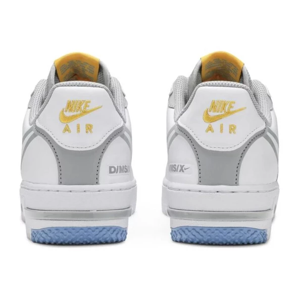 Nike Air Force 1 React Smoke Grey Gold - Resim 4