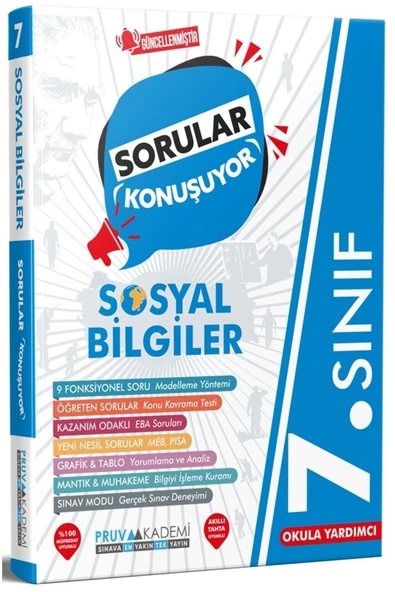 Pruva Akademi 7. Sınıf Sosyal Bilgiler Sorular Konuşuyor