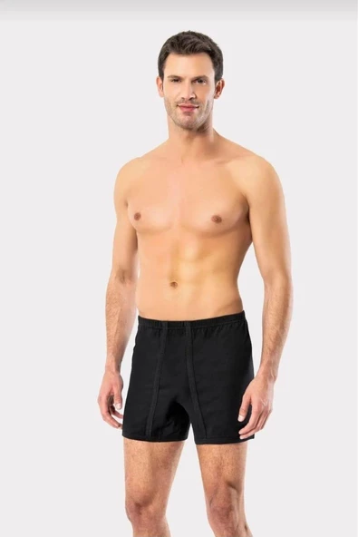 ERDEM 1350 ERKEK PENYE PAÇALI SPOR KÜLOT 6 ADET  XL SİYAH