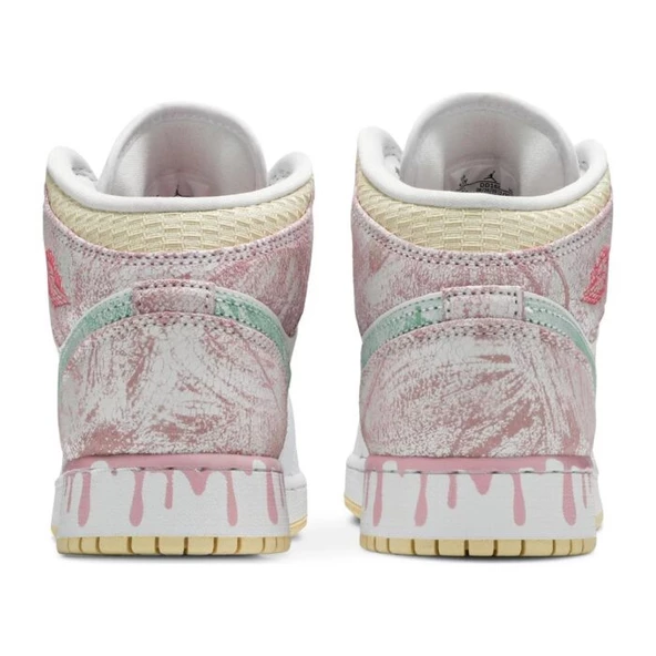 Nike Air Jordan 1 Mid Paint Drip - Resim 4