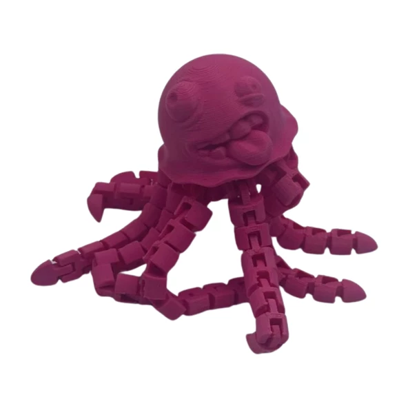 3d Hareketli Sevimli Deniz Anası Oyuncak & Masa Dekoru -Pembe - Resim 2