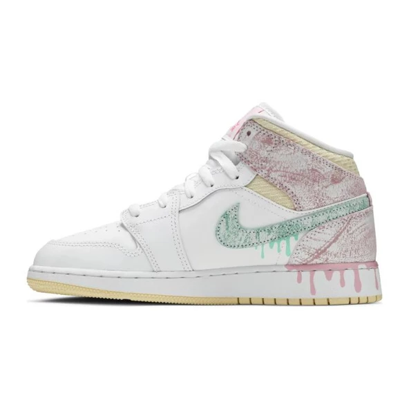 Nike Air Jordan 1 Mid Paint Drip - Resim 2