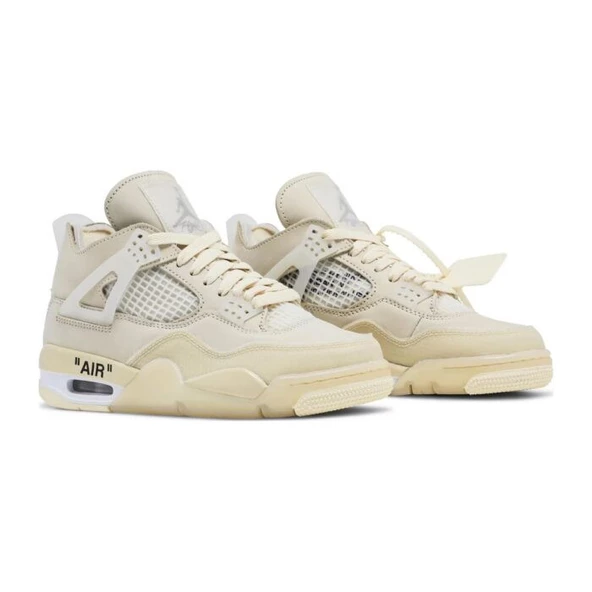 Nike Air Jordan 4 Retro x Off-White Sail - Resim 3