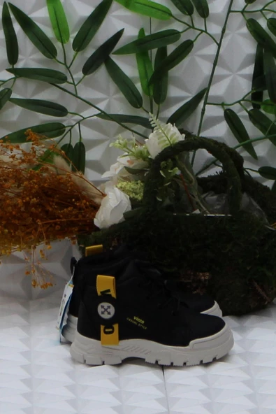 Vicco 946.P24K.407 Siyah Marcus Rahat Lastik Bağçık Erkek Çocuk Bot - Resim 2