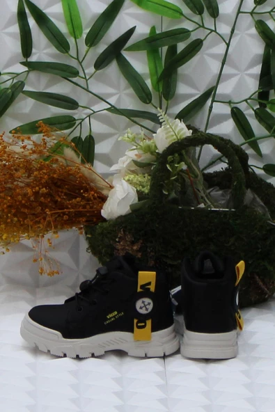 Vicco 946.P24K.407 Siyah Marcus Rahat Lastik Bağçık Erkek Çocuk Bot - Resim 4