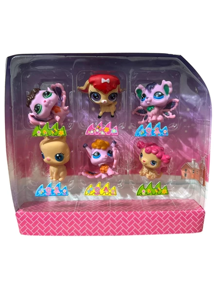 Miniş Ailesi 6 lı Neşeli Minişler Oyuncak Pet Star 6'lı Miniş Koleksiyonu - 2