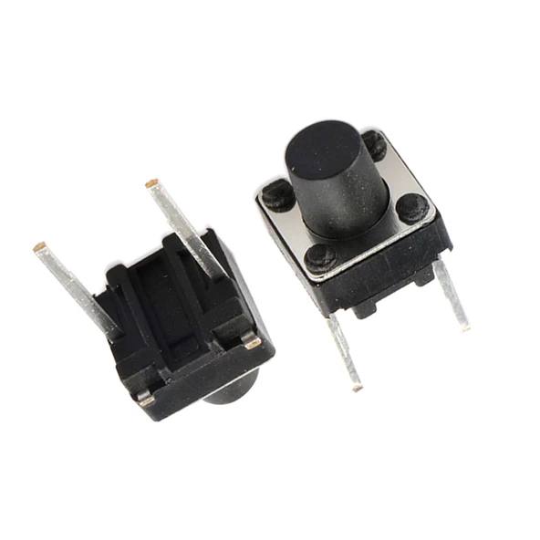 TACT SWITCH ŞASELİ 6X6X3.5MM 2 BACAK IC-200A (C9 BUTON)