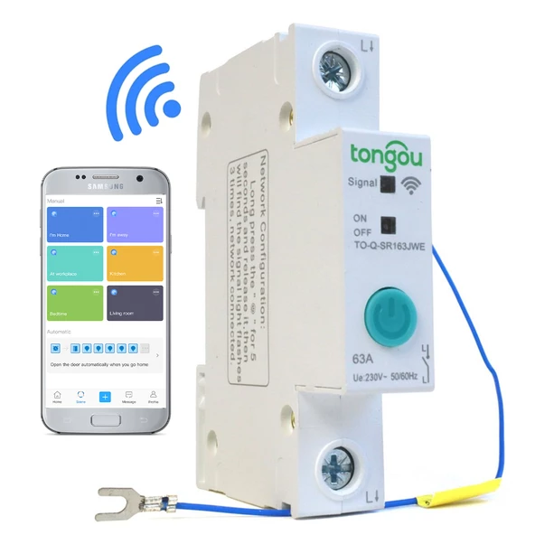 POWERMASTER PM-14603 AKILLI EV SİSTEMİ İÇİN WİFİ SİGORTA 63A (TONGOU - EWELİNK)