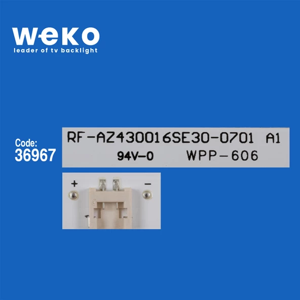WKSET-6344 36581X3 RF-AZ430016SE30-0701 A0  3 ADET LED BAR - 2