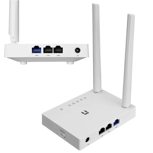 NETIS W1 300MBPS 2.4GHZ 1*WAN+2*LAN 2*5DBI ANTEN AP+REPEATER+WISP SMART KABLOSUZ ROUTER