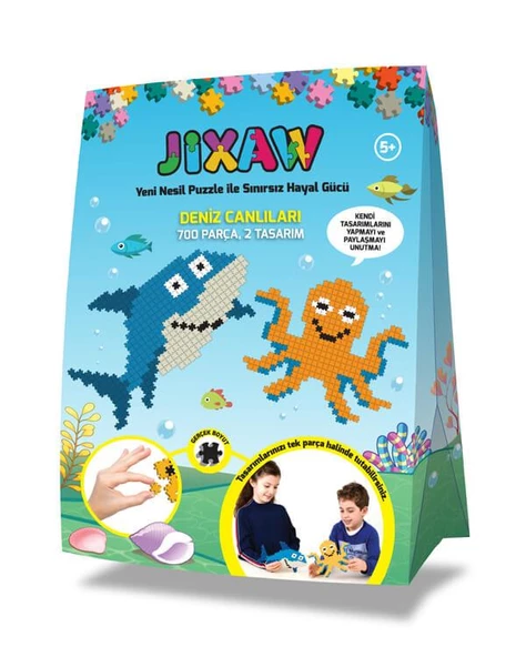 5 Yaş Deniz Canlıları Yeni Nesil Puzzle Jixaw