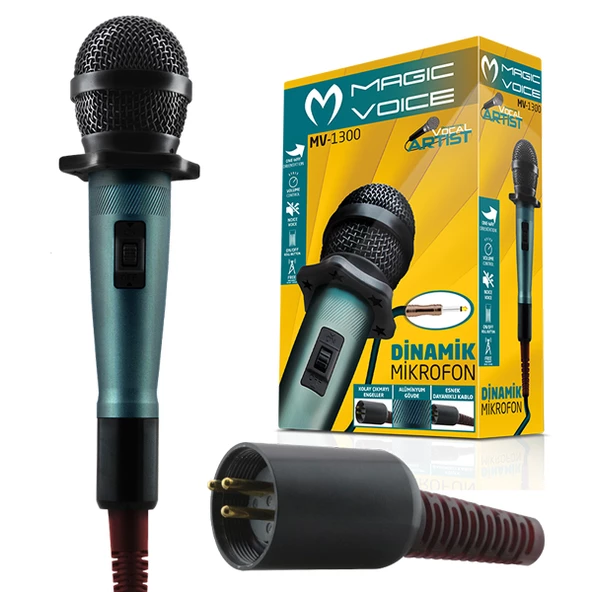 MAGICVOICE MV-1300 KABLOLU DİNAMİK EL MİKROFONU