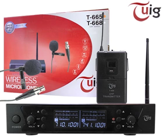 TUIG T-665 1 YAKA KABLOSUZ UHF DIGITAL TELSİZ MİKROFON