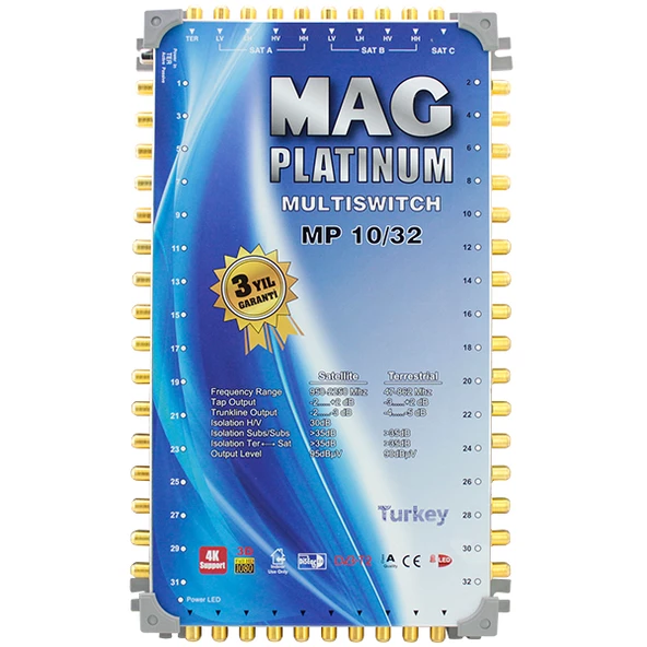 10*32 SONLU UYDU SANTRALİ MAG PLATINUM