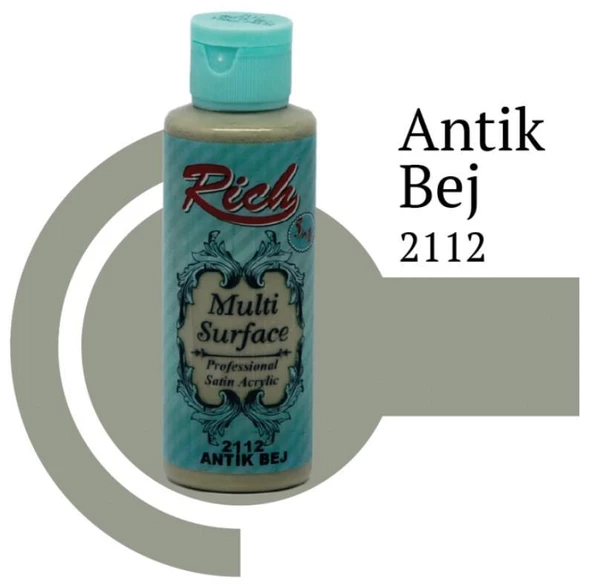 Rich Multi Surface 2112 Antik Bej Akrilik Boya 120 cc