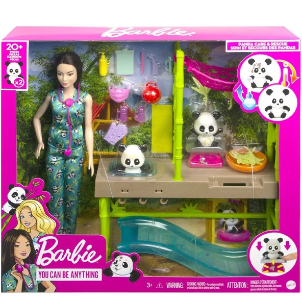 HKT77 Barbie Panda Bakımı Oyun Seti