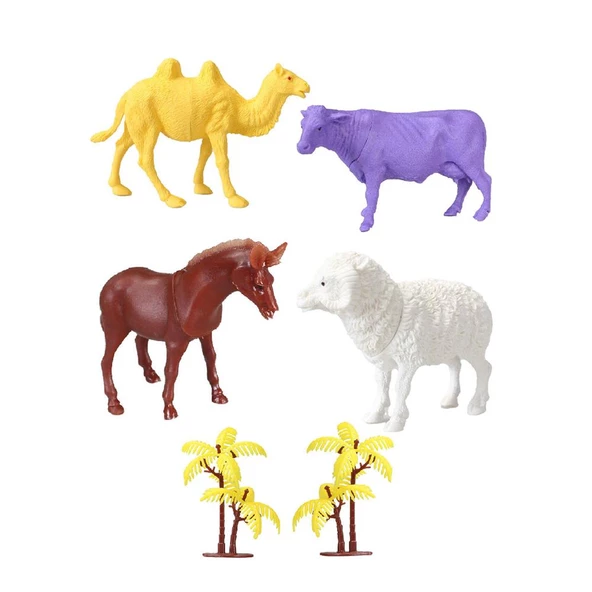 706 Toy Play 6 Parça Çiftlik Hayvanları Figür Seti 12-13 cm - 1