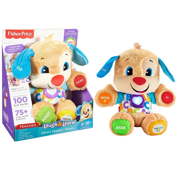 FPN79 Fisher-Price® Yaşa Göre Gelişim Eğitici Köpekçik / Türkçe / Eğlen ve Öğren