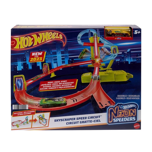 HPC07 Hot Wheels Neon Yarışlar Çoklu Yarış Heyecanı Pist Seti