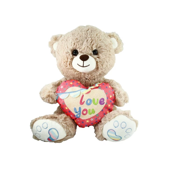 PJH2324  Peluş Kalpli Ayı Love You 30 cm -Vardem