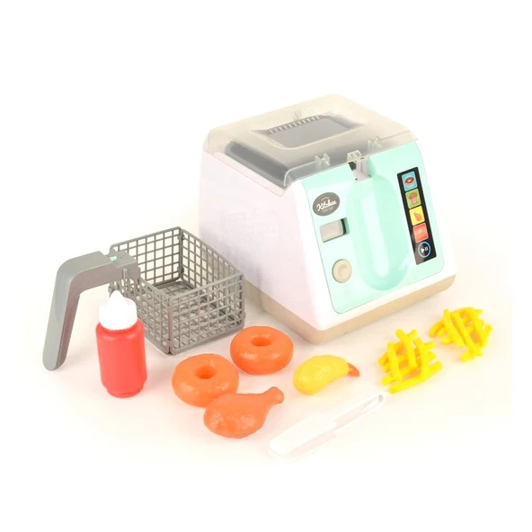 LC-30996 Dokunmatik Ekranlı Işıklı ve Sesli Oyuncak Fritöz -Enfal - 2
