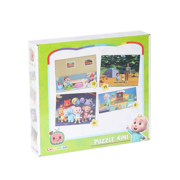 CO7898 Cocomelon 4IN1 Puzzle -Laçokids