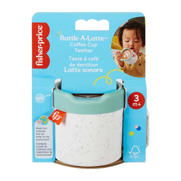 HGB86 Fisher-Price Latte Diş Kaşıyıcı ve Çıngırak