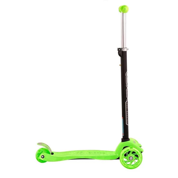 Shinaro Maxi Led Işıklı 3 Tekerlekli Yükseklik Ayarlı Yeşil Scooter - 3