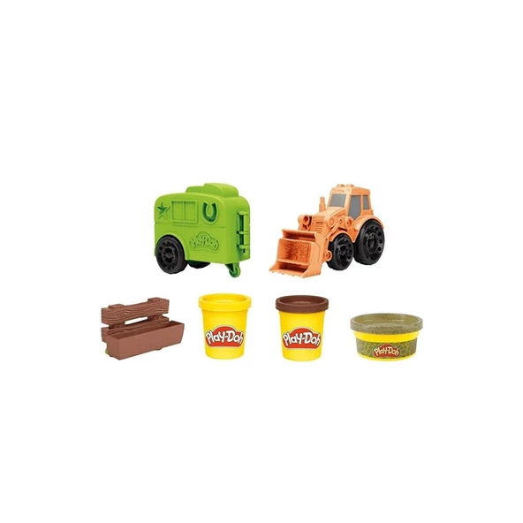 F1012 Play-Doh Çalışkan Traktör ve Römork