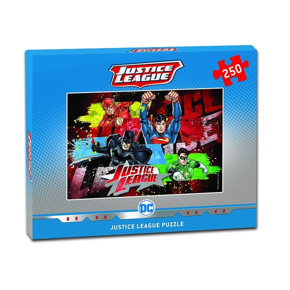 DC7557 Laço Kids DC Justice League 250 Parça Puzzle