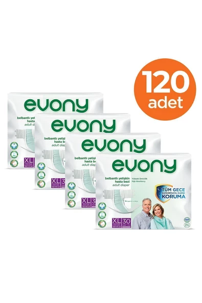 EVONY Yetişkin Hasta Bezi Extra Large 120 Adet - 3