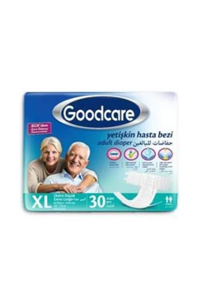 GOODCARE Bel Bantlı Yetişkin Hasta Bezi Xlarge 30'lu 2 Paket 60 Adet