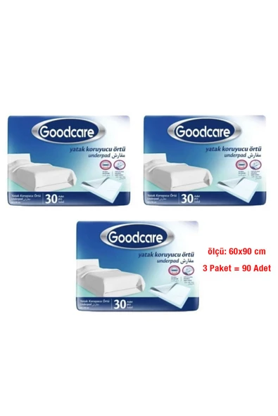 GOODCARE Yatak Koruyucu Örtü 60x90cm 30 Lu