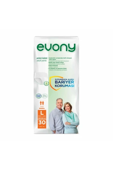EVONY Emici Hasta Külodu Large 30'lu 8 Paket 240 Adet