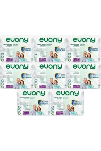 EVONY Hasta Bezi Yetişkin Bel Bantlı Tekstil Yüzey Extra Large- Ekstra Büyük Boy 240 Adet