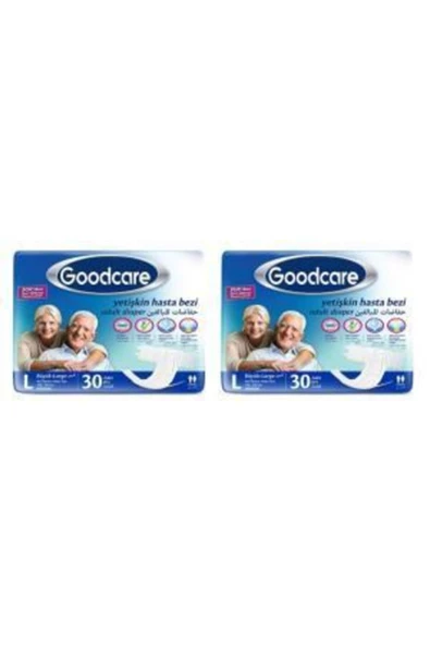 Goodcare Belbantlı Büyük Boy L 30'lu 2 Adet Hasta Bezi