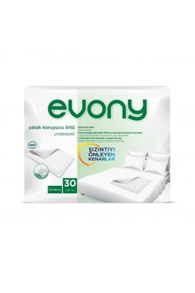 EVONY Yatak Koruyucu 60cmx90cm 30 lu Paket