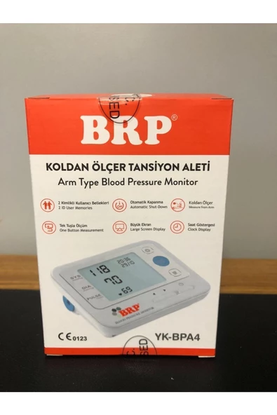 BRP Dijital Koldan Ölçer Dijital Tansiyon Aleti Yk-bpa4 Kol Pilli