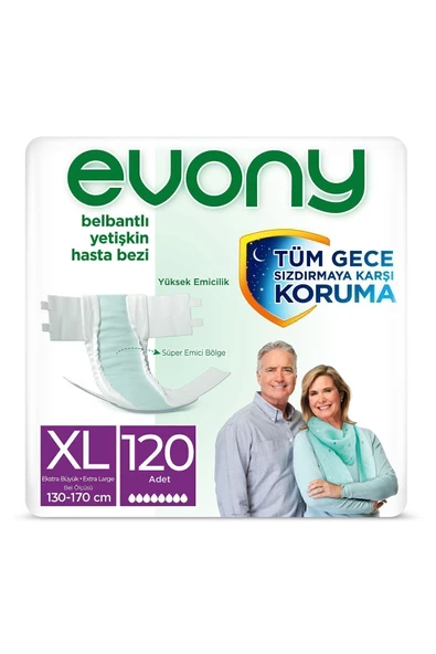 EVONY Yetişkin Hasta Bezi Extra Large 120 Adet