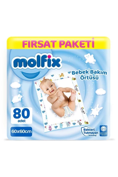 MOLFİX Bebek Bakım Örtüsü Fırsat Paketi 80 Adet