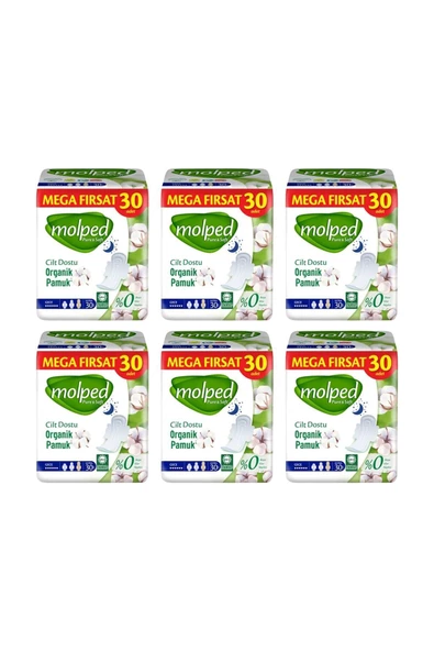 MOLPED Pure&soft Mega Pk 30lu X6pk 180 Adet