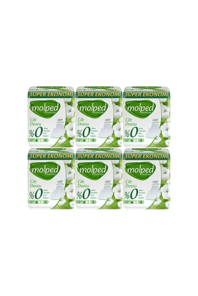 MOLPED Pure&Soft Hijyenik Ped Süper Ekonomik Paket  Normal 180 Adet