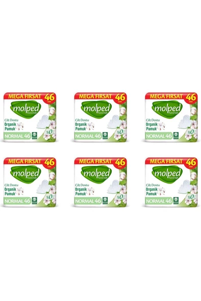 MOLPED Pure&soft Hijyenik Ped Normal Süper Mega Paket 276 Adet