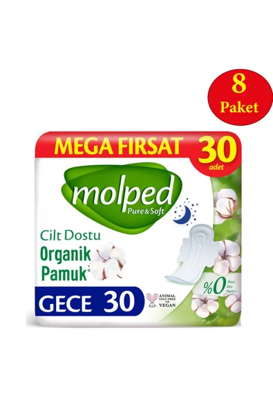 MOLPED Pure ve Soft Mega Fırsat Gece Ultra 240 Adet